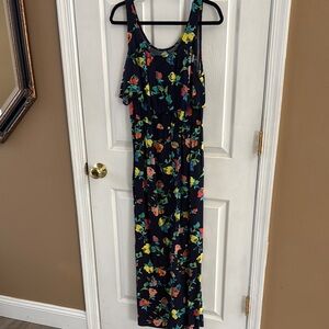 Merona Navy Floral Maxi Dress